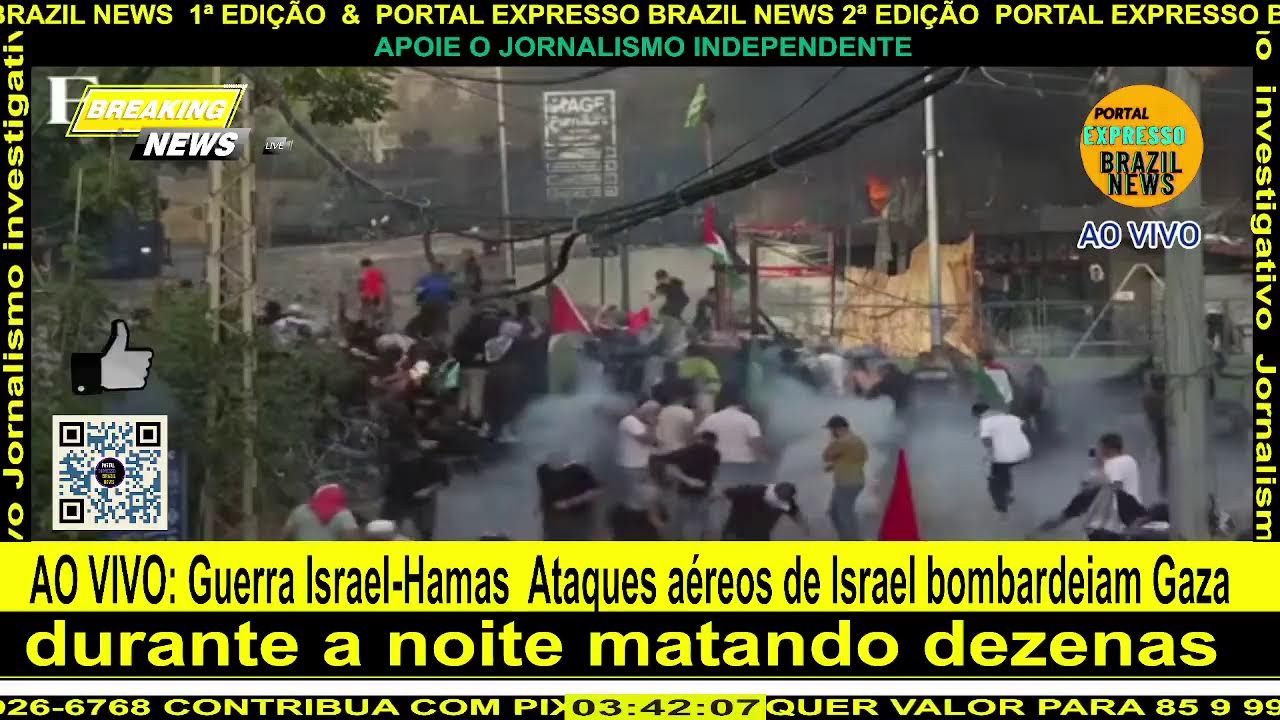 Ao vivo Guerra Israel-Hamas Ataques aéreos de Israel bombardeiam Gaza - YouTube