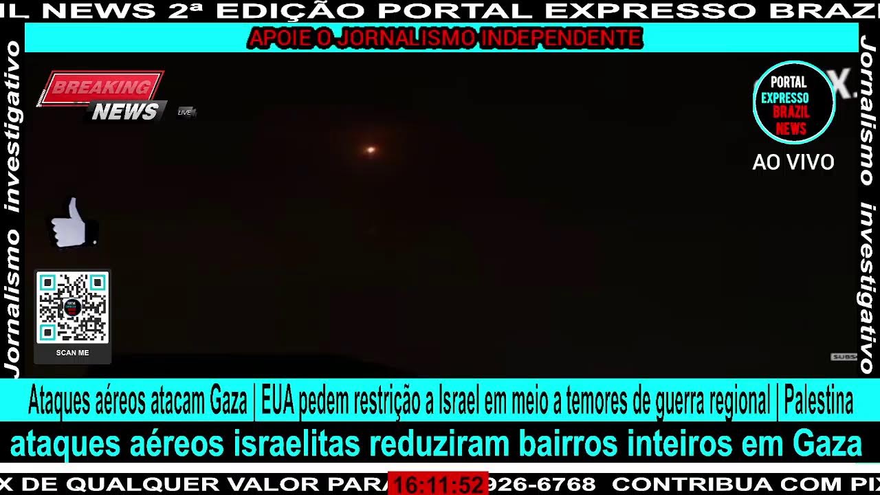 Ataques aéreos atacam Gaza | EUA pedem restrição a Israel em meio a temores de guerra regional |… - YouTube