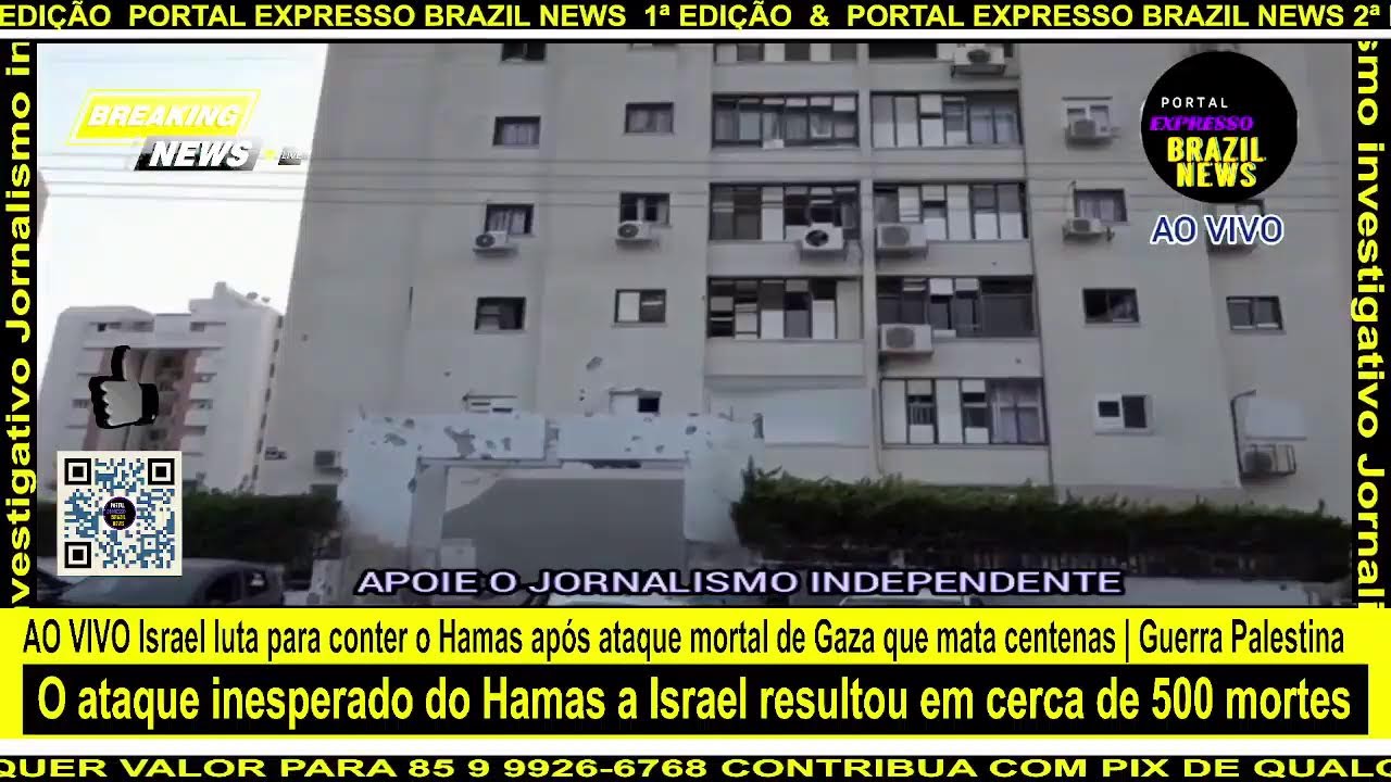 AO VIVO Israel luta para conter o Hamas após ataque mortal de Gaza que mata centenas | Guerra Pal… - YouTube