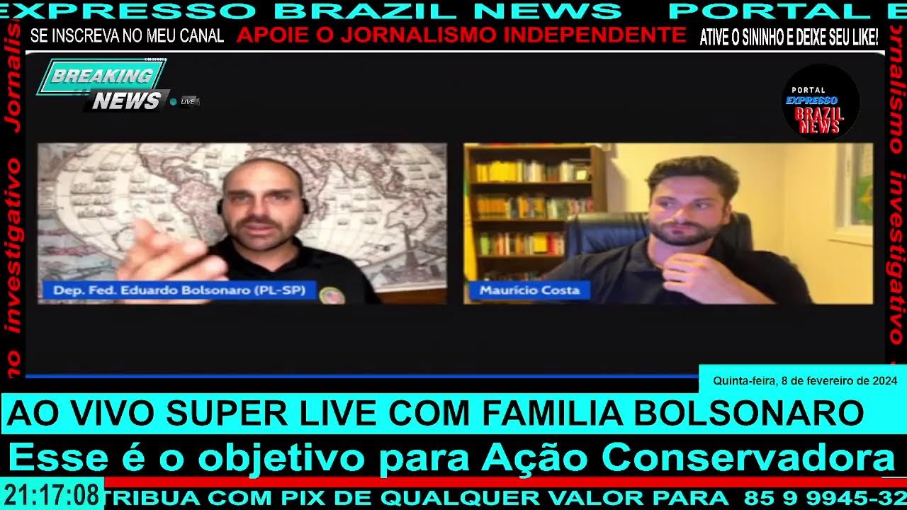 AO VIVO SUPER LIVE COM FAMILIA BOLSONARO - YouTube