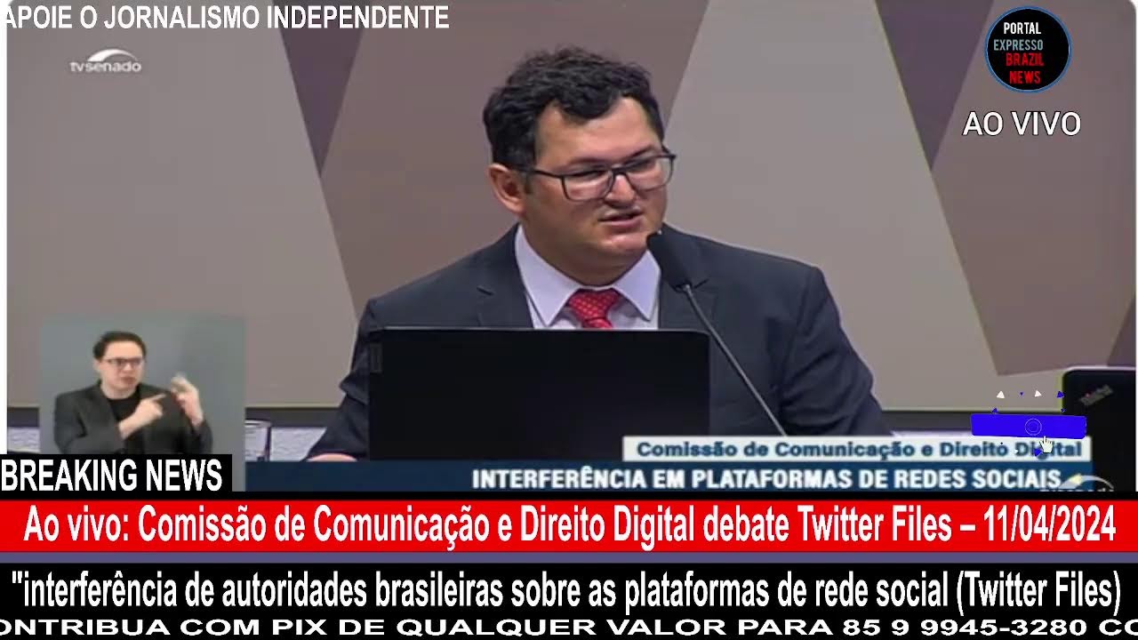 Ao vivo: Comissão de Comunicação e Direito Digital debate Twitter Files – 11/04/2024 - YouTube