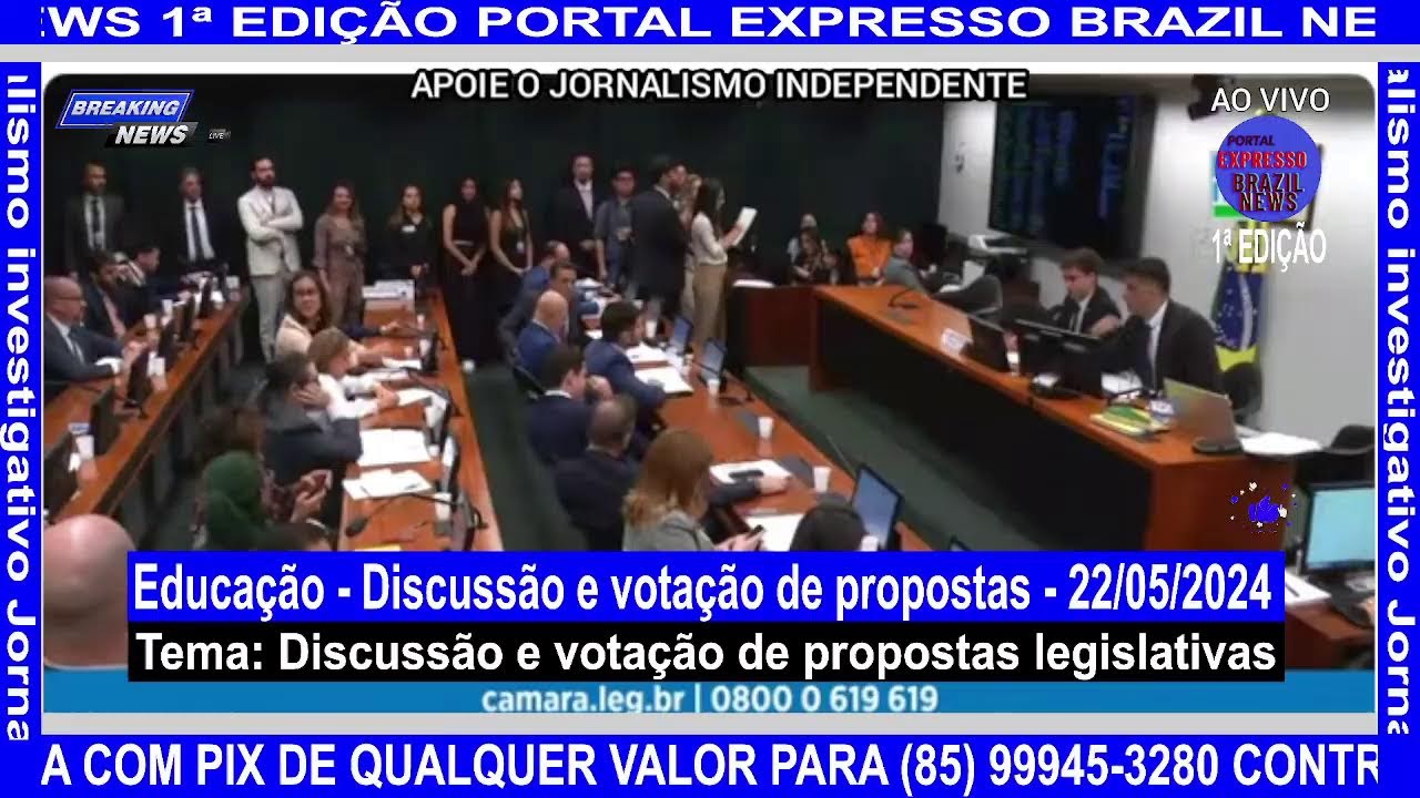 Educação - Discussão e votação de propostas - 22/05/2024 - YouTube