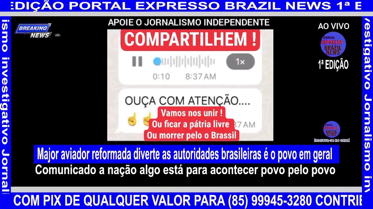 Major aviador reformada diverte as autoridades brasileiras é o povo em geral - YouTube