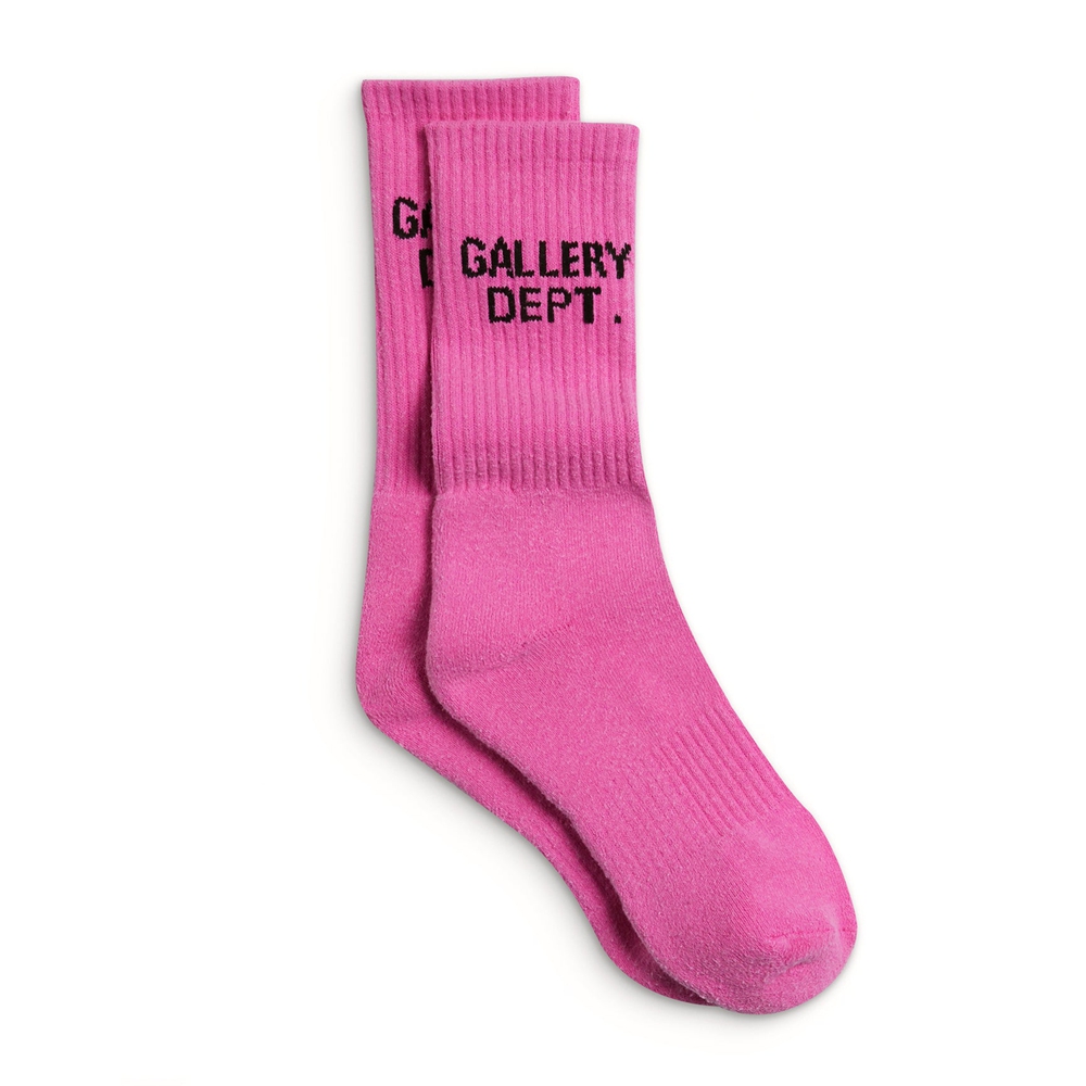 GALLERY DEPT CLEAN SOCKS FLO PINK CS-9556-FPNK-OS-OS