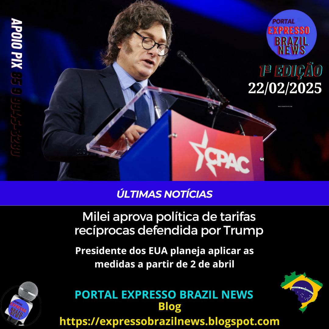 Milei aprova política de tarifas recíprocas defendida por Trump