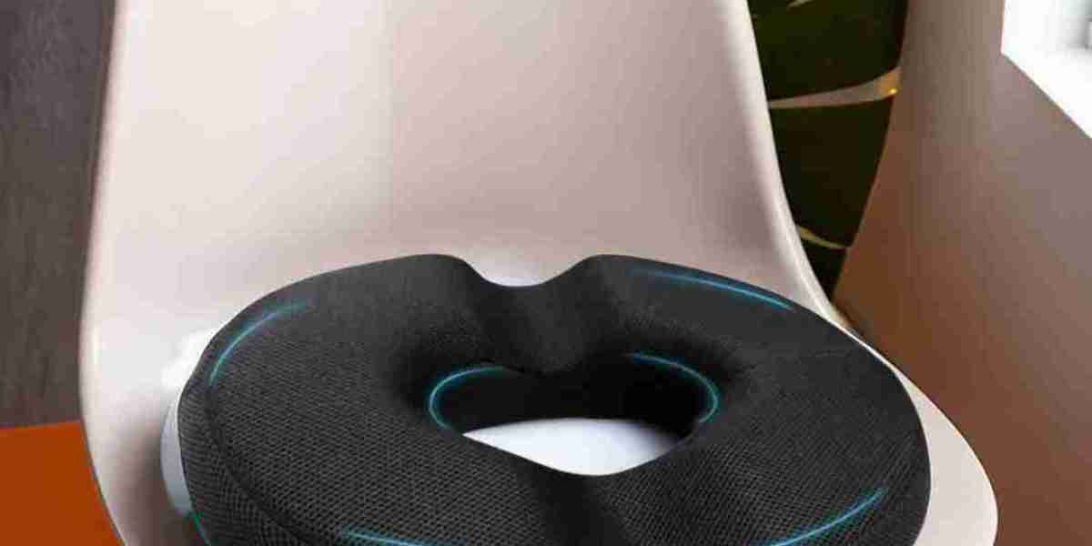Comfortable Donut Pillow Seat for Hemorrhoids & Post-Surgery Relief