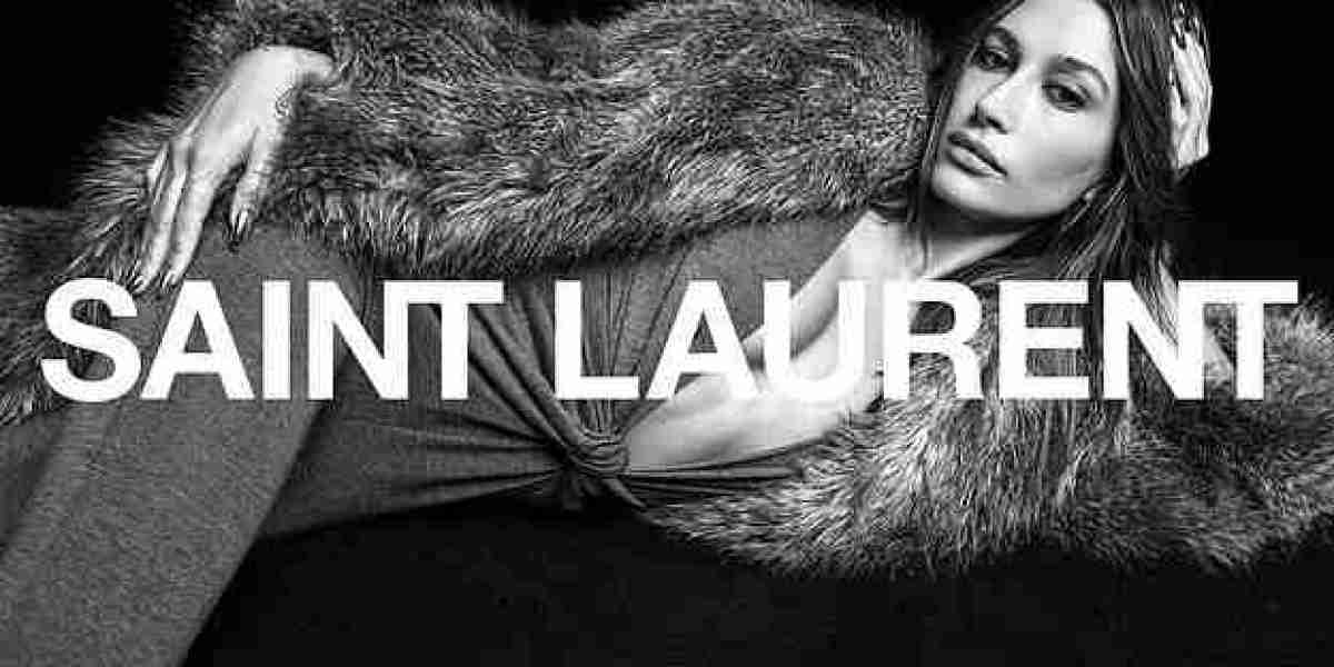 Saint Laurent grazing midriff baring ensemble was a clasp